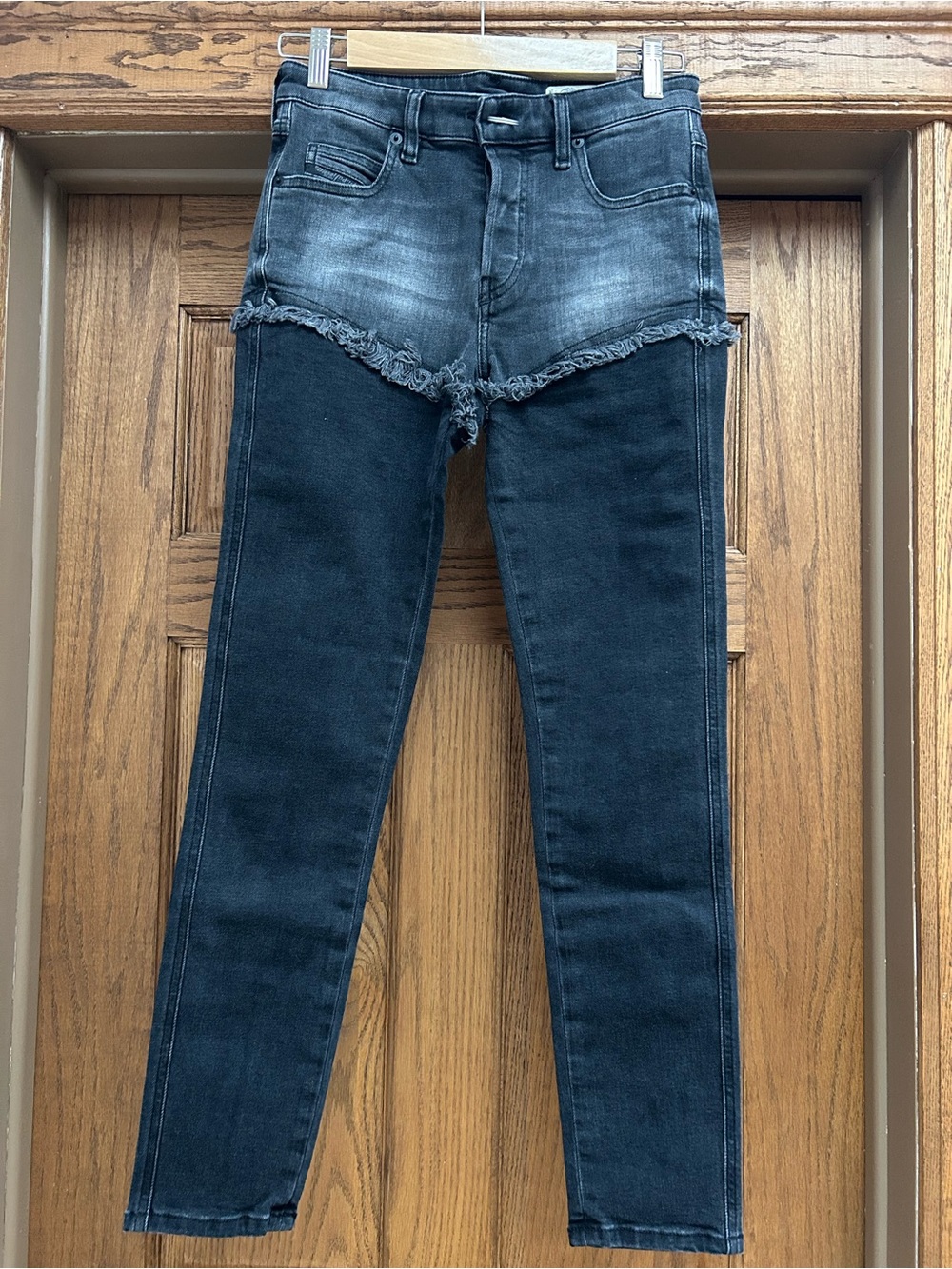 Diesel Two-Tone Skinny Jeans